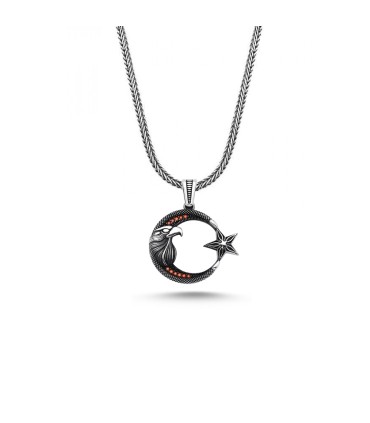 Ayyıldız Kartal Kolye – Gücün ve Bağımsızlığın Sembolü Mina Silver