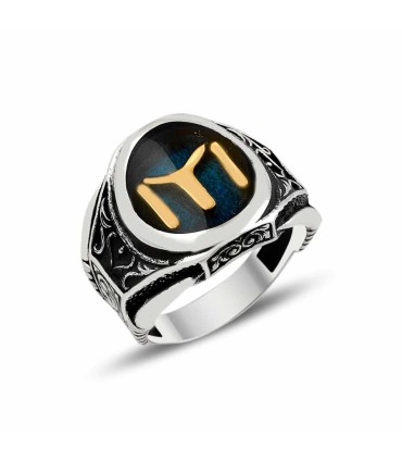 Kayı Boyu Simgeli Erkek Gümüş Yüzük – Mina Silver