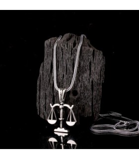 925 Ayar Adalet Simgeli Gümüş Kolye