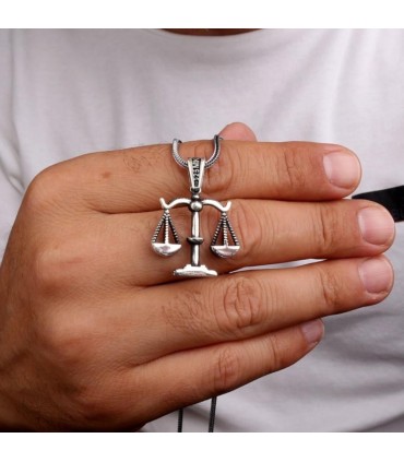 Mina Silver Taşsız Terazi Gümüş Kolye