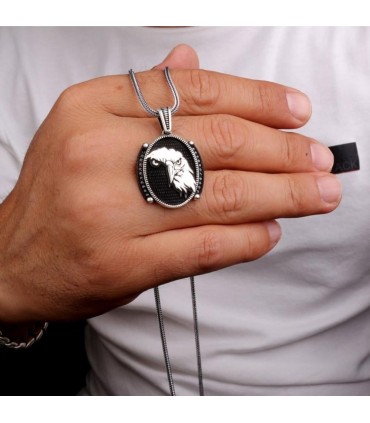 KARTAL Yüzü Gümüş Kolye