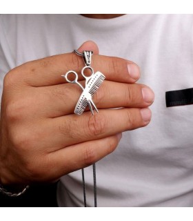 Mina Silver Makas Tarak Kolye