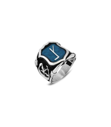 Kızık Boyu Yanları Ay Yıldız Simgeli Taşsız Gümüş Erkek