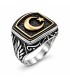 ay-yildiz-motifli-siyah-altin-detayli-gumus-erkek-yuzuk