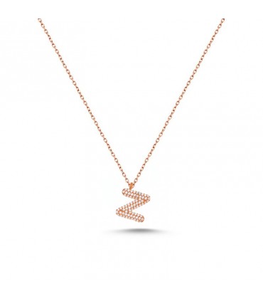 Z Harfli Bayan Kolye  925 Ayar Gümüş