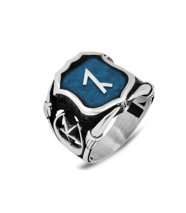 Avşar (Afşar) Boyu Taşsız Mineli Oğuz Boyu Erkek Gümüş Yüzük