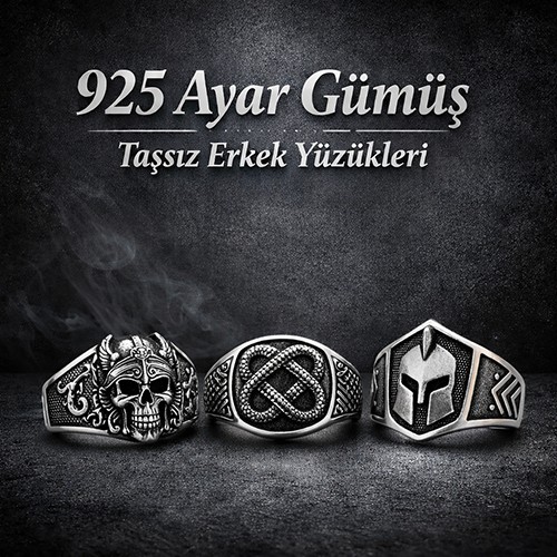 Taşsız Erkek Yüzükleri